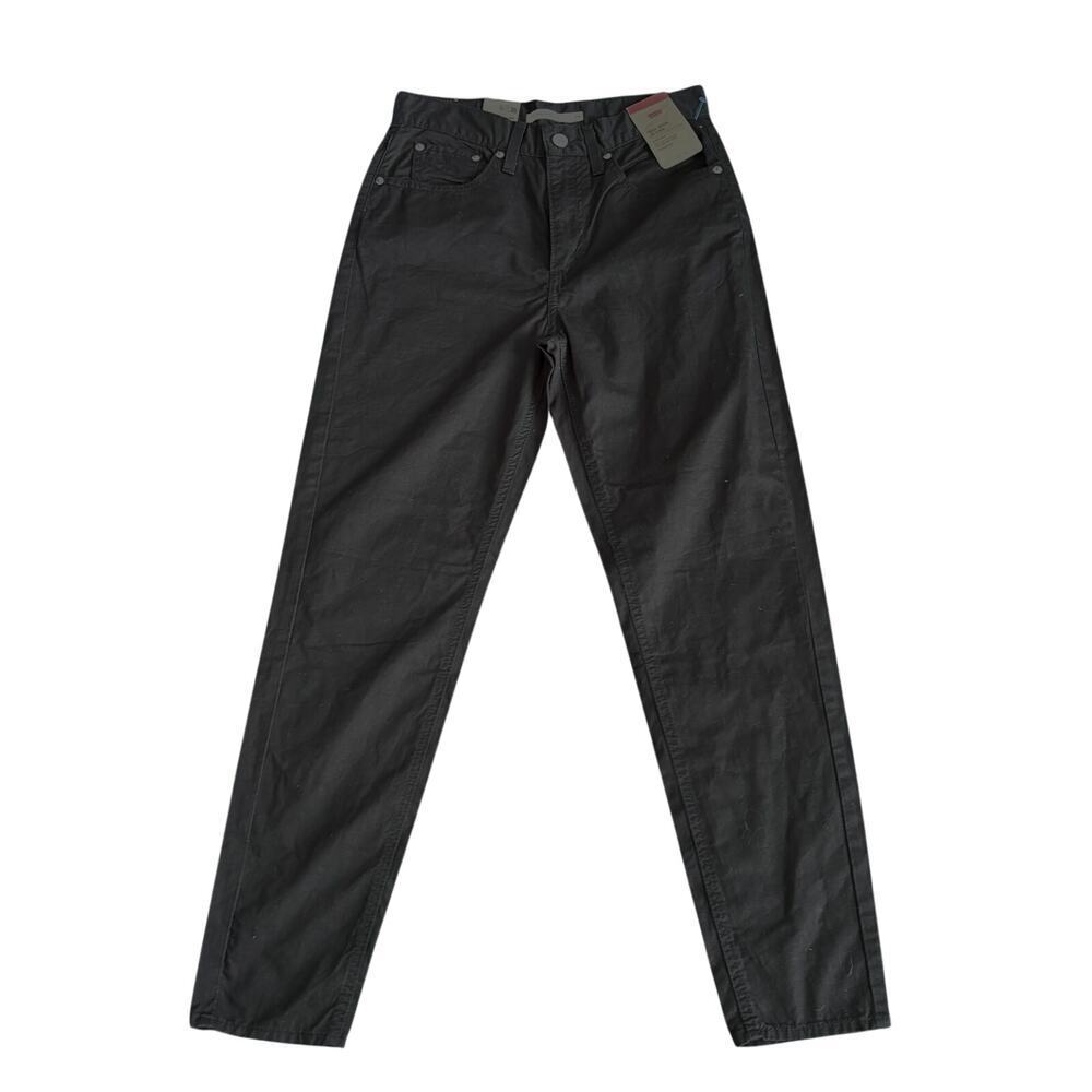 Levi's High Waist Mom Jeans Black Coated 28/30